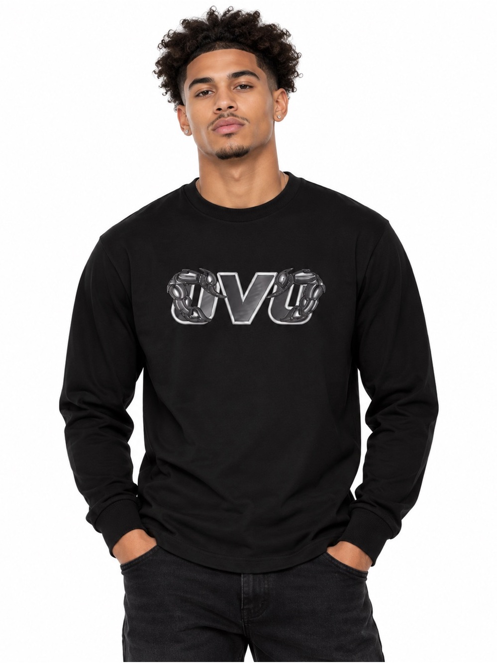 OVO Scorpion Logo Long Sleeve Black Shirt Men’s Large